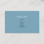 Daisy Doodle in Tinte und Wasserfarbe Visitenkarte (Rückseite)