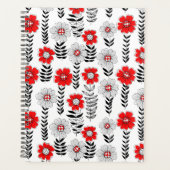 Daisy Doodles in rot und schwarz Planer (Vorderseite)