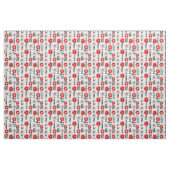 Daisy Doodles in rot und schwarz Stoff (Fat Quarter (45,7 x 55,9 cm))
