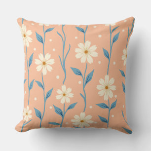 Daisy Dot Vineland Peach Pillow Kissen