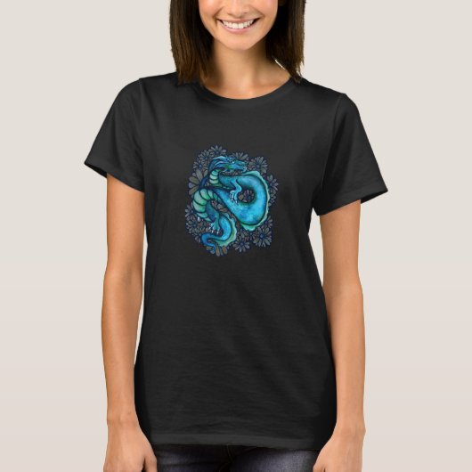 Daisy Dragon Sea Dragons Artwork T-Shirt (Vorderseite)
