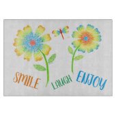 Daisy & Dragonfly-Schneidplatte Schneidebrett (Vorderseite)