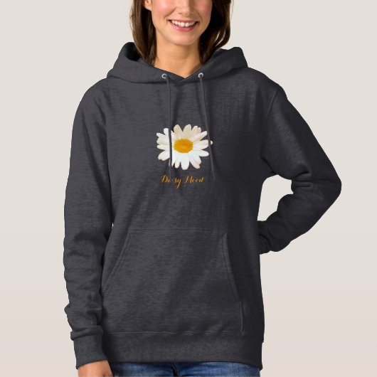 Daisy Dream Flower – Elegant Fantasy Botanical Hoodie (Vorderseite)