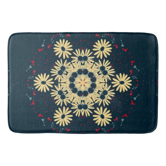 Daisy Dreams Mandala Badematte (Vorderseite)