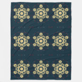 Daisy Dreams Mandala Fleecedecke (Vorderseite)