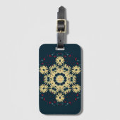 Daisy Dreams Mandala Gepäckanhänger (Vorderseite Vertikal)