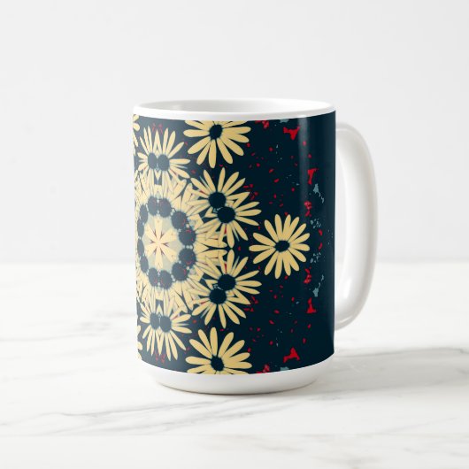 Daisy Dreams Mandala Kaffeetasse (VorderseiteRechts)