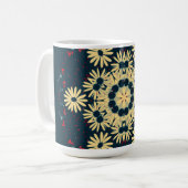 Daisy Dreams Mandala Kaffeetasse (Vorderseite Links)