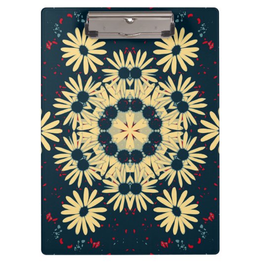 Daisy Dreams Mandala Klemmbrett (Vorderseite)