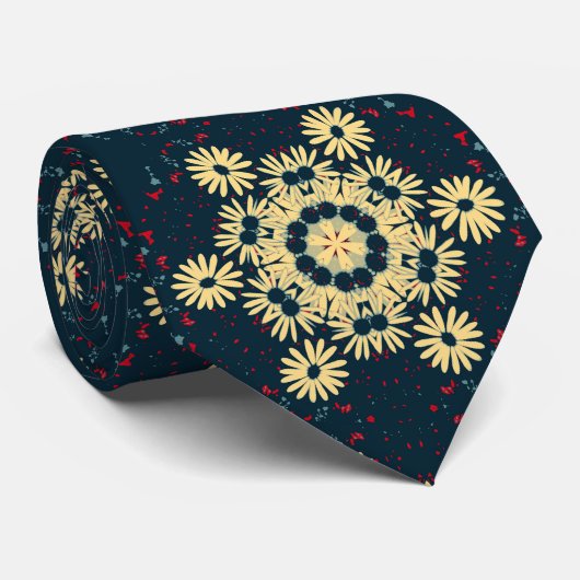 Daisy Dreams Mandala Krawatte (Gerollt)