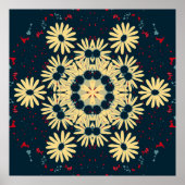 Daisy Dreams Mandala Poster (Vorne)