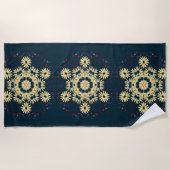 Daisy Dreams Mandala Strandtuch (Vorderseite)
