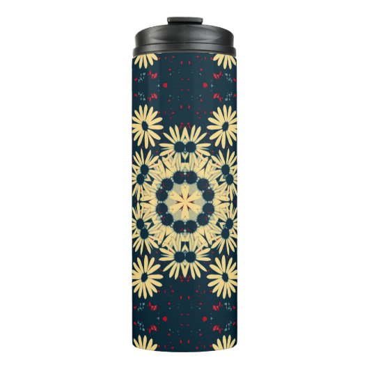 Daisy Dreams Mandala Thermosbecher (Vorderseite)