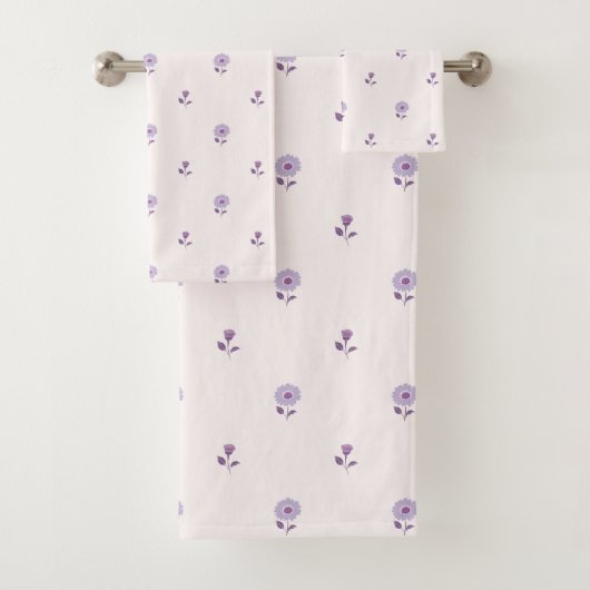 Daisy Dreams Pastel Lila Badhandtuch Set (Insitu)