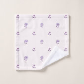 Daisy Dreams Pastel Lila Badhandtuch Set (Waschlappen)