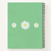 Daisy Dreams – Stylish Floral Notebook Notizblock (Rückseite)