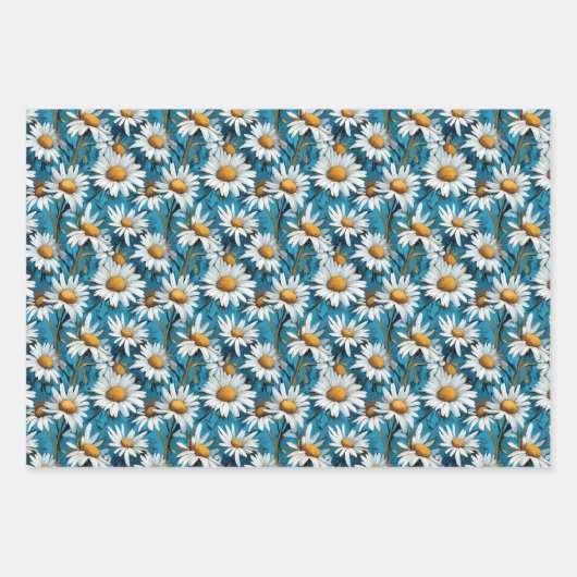 Daisy Dreams Wrapping Paper Geschenkpapier Set (Vorderseite)