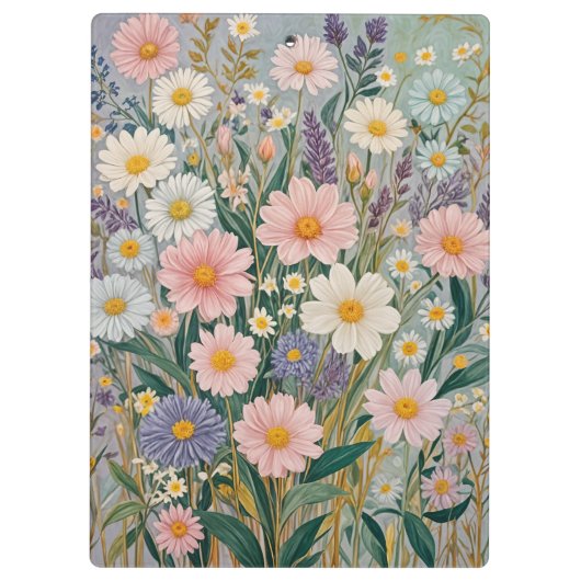 Daisy Dreamscape Personalisiert Klemmbrett (Rückseite)