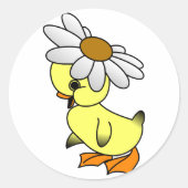 Daisy Duck Runder Aufkleber (Vorderseite)