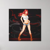 Daisy Dukes Model Wrapped Canvas Leinwanddruck (Vorderseite)