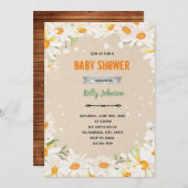 Daisy Dusche Geburtstagseinladung Einladung (Vorne/Hinten)