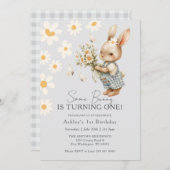 Daisy Einige Bunny macht Ostern Einladung (Vorne/Hinten)