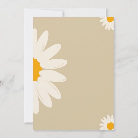 Daisy Einladung Geburtstagkarte (Rückseite)
