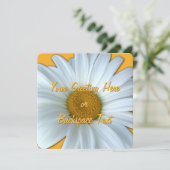 Daisy Einladungen Personalisiert Daisy RSVP Card (Stehend Vorderseite)