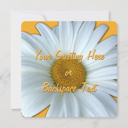 Daisy Einladungen Personalisiert Daisy RSVP Card (Vorderseite)