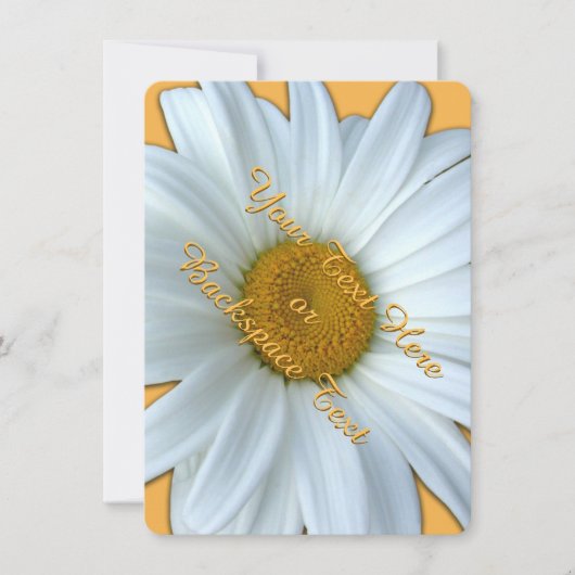Daisy Einladungen Personalisiert Daisy RSVP Card (Vorderseite)