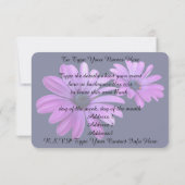 Daisy Einladungen Personalisiert Daisy RSVP Card (Rückseite)