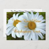Daisy Einladungen Personalisierte Daisy RSVP Card (Vorne/Hinten)