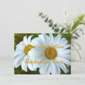Daisy Einladungen Personalisierte Daisy RSVP Card (Stehend Vorderseite)