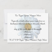 Daisy Einladungen Personalisierte Daisy RSVP Card (Rückseite)