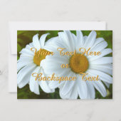 Daisy Einladungen Personalisierte Daisy RSVP Card (Vorderseite)