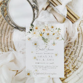 Daisy Elegante Wildblume Modernes Brautparty Einladung