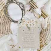 Daisy Elegante Wildblume Modernes Brautparty Einladung