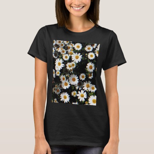 Daisy Emoji Faces T - Shirt (Vorderseite)