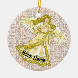 Daisy Engel Keramik Ornament