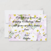 Daisy Ephemera vibrant color pink art (Rückseite)