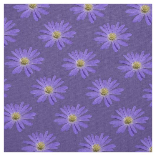 Daisy Fabric Lila Daisy Fabric Cotton oder Poly Stoff (Muster)