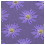 Daisy Fabric Lila Daisy Fabric Cotton oder Poly Stoff (Nahaufnahme)