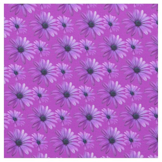 Daisy Fabric Pink Daisy Stoff Baumwolle oder Poly (Nahaufnahme)