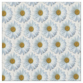 Daisy Fabric Yellow Daisy Stoff Baumwolle oder Pol (Nahaufnahme)