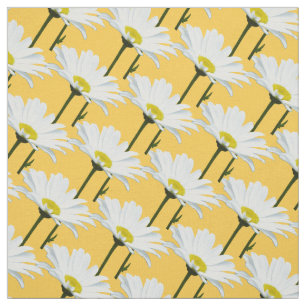 Daisy Fabric Yellow Daisy Stoff Baumwolle oder Pol