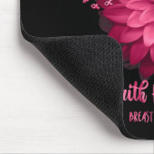 Daisy Faith Hope Liebe Breast Cancer Awareness Flo Mousepad (Ecke)
