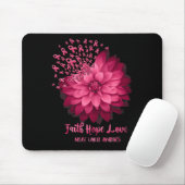 Daisy Faith Hope Liebe Breast Cancer Awareness Flo Mousepad (Mit Mouse)