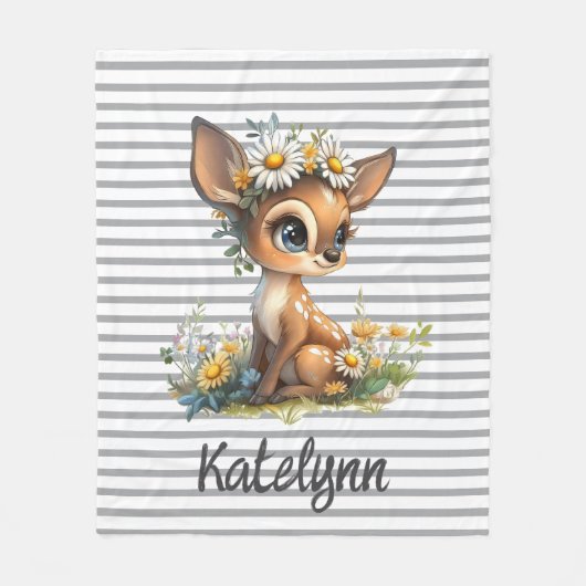 Daisy Fawn Snuggle Fleecedecke (Vorderseite)