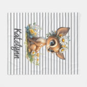 Daisy Fawn Snuggle Fleecedecke (Vorderseite (Horizontal))