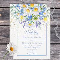 Daisy & Field Blume Bouquet Wedding Einladung